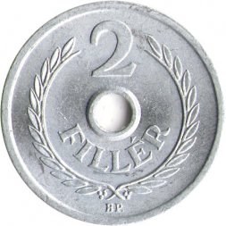 Венгрия 2 филлера 1971 год