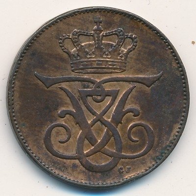 Дания 5 эре 1907 год