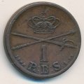 Дания 1 ригсбанкскиллинг 1842 год