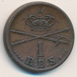 Дания 1 ригсбанкскиллинг 1842 год