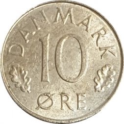 Дания 10 эре 1983 год