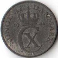 Дания 1 эре 1941 год