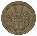 Западная Африка 10 франков 1974 год