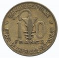 Западная Африка 10 франков 1974 год