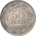 Колумбия 50 песо 2018 год UNC