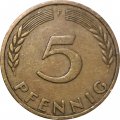 ФРГ 5 пфеннигов 1949 год (F)