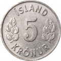 Исландия 5 крон 1978 год