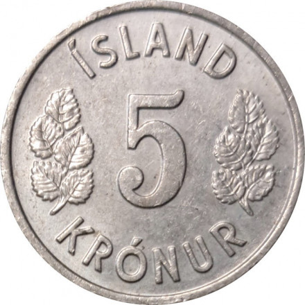 Исландия 5 крон 1978 год