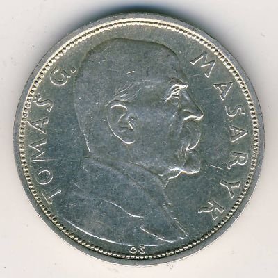 Чехословакия 10 крон 1928 год - 10 лет Независимости (Томаш Масарик)
