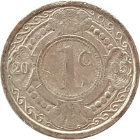 Антильские острова 1 цент 2005 год