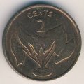 Кирибати 2 цента 1992 год
