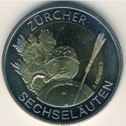 Швейцария 5 франков 2001 год