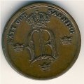 Швеция 1/3 скиллинга 1854 год