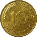ФРГ 10 пфеннигов 1993 год (J)