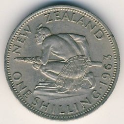 Новая Зеландия 1 шиллинг 1963 год