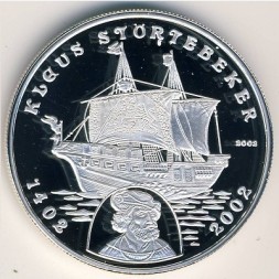 Бенин 1000 франков КФА 2002 год
