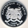 Монета Бенин 1000 франков КФА 2002 год