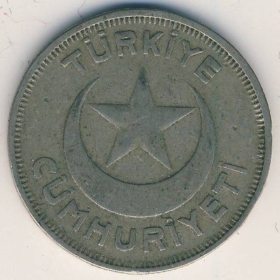 Турция 10 куруш 1940 год