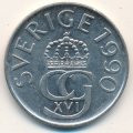 Швеция 5 крон 1990 год