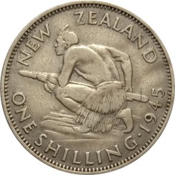 Новая Зеландия 1 шиллинг 1945 год