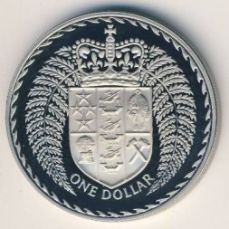 Новая Зеландия 1 доллар 1975 год
