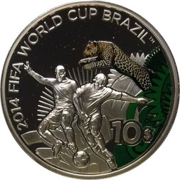 Фиджи 10 долларов 2012 год - Чемпионат мира по футболу Бразилия 2014