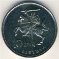 Литва 10 лит 1993 год - Иоанн Павел II