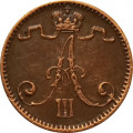 Финляндия 1 пенни 1893 год - Александр III - XF