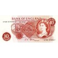 Великобритания 10 шиллингов 1966- 1970 год UNC