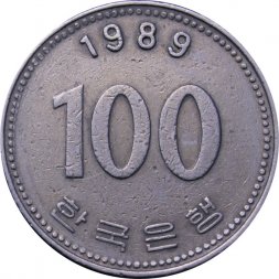 Южная Корея 100 вон 1989 год - Ли Сунсин