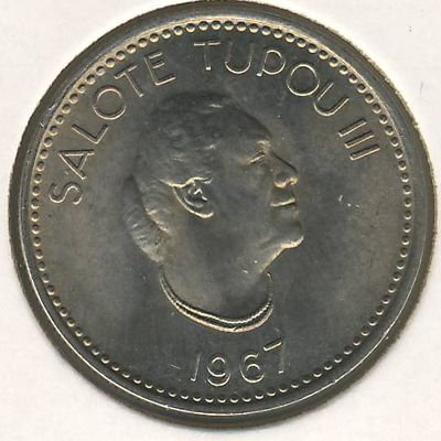 Тонга 5 сенити 1967 год
