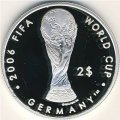 Фиджи 2 доллара 2004 год - Чемпионат мира по футболу 2006 года в Германии