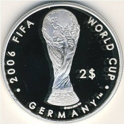Фиджи 2 доллара 2004 год - Чемпионат мира по футболу 2006 года в Германии