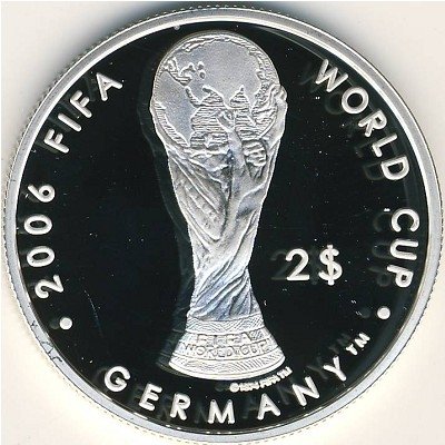 Фиджи 2 доллара 2004 год - Чемпионат мира по футболу 2006 года в Германии