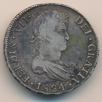 Боливия 8 реалов 1824 год