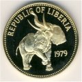Либерия 100 долларов 1979 год - Организация Африканского Единства. Слон
