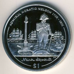 Виргинские острова 1 доллар 2005 год