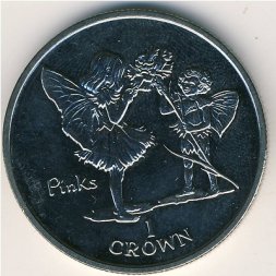 Остров Мэн 1 крона 1996 год