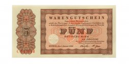 Германия 5 марок 1958 год - ФРГ - UNC