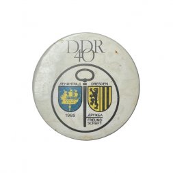 Значок DDR 40. Дружба Ленинград - Дрезден, 1989