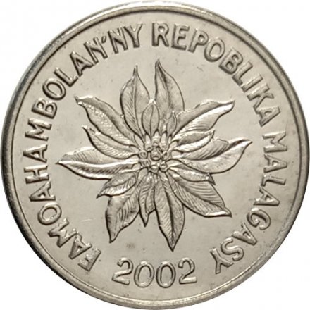 Мадагаскар 1 франк 2002 год UNC