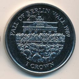 Остров Мэн 1 крона 2000 год
