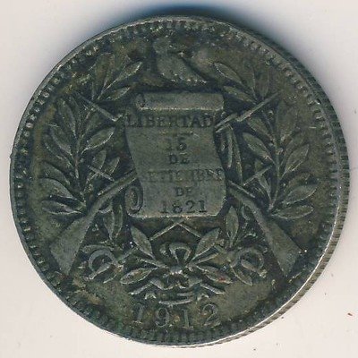 Гватемала 1 реал 1912 год