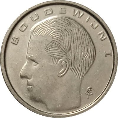 Бельгия 1 франк 1989 год BELGIE