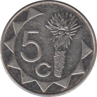 Монета Намибия 5 центов 2007 год