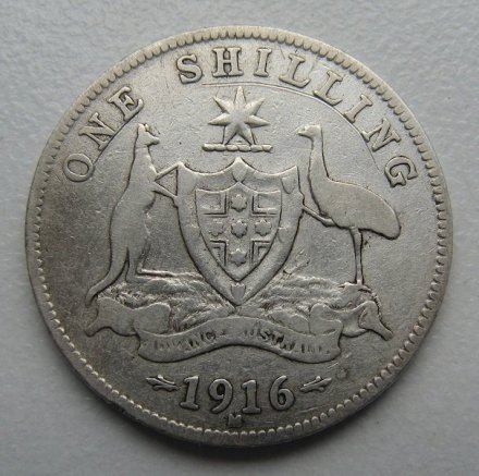 Австралия 1 шиллинг 1916 год - Король Георг V