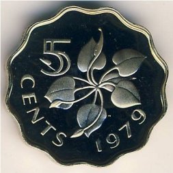 Свазиленд 5 центов 1979 год