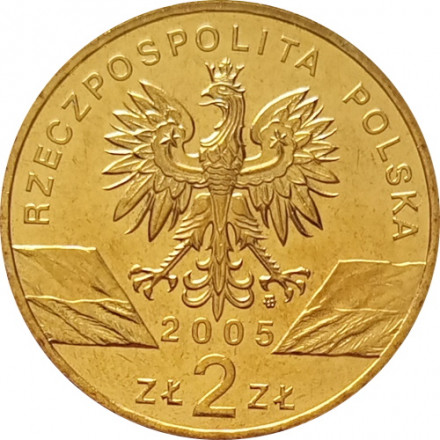 Польша 2 злотых 2005 год - Филин