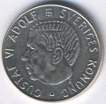 Швеция 1 крона 1965 год - Король Густав VI Адольф