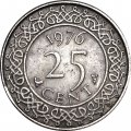 Суринам 25 центов 1976 год